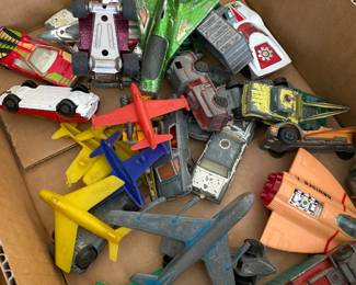 Assorted die cast cars well used.