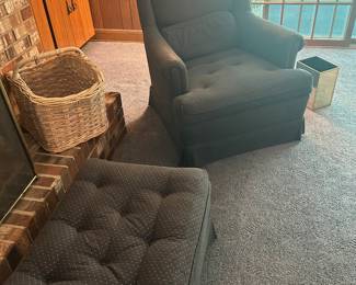 Armchair & footstool