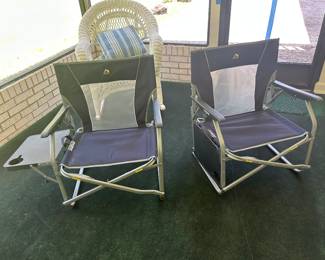 Pair of beach chairs