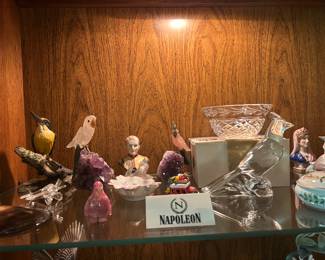 birds on crystal rocks