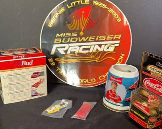 Bud NASCAR Chip Hanauer Hydroplane Driver Collectibles