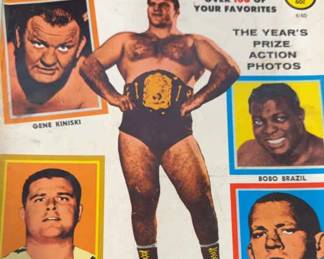 Vintage TV Wrestling Revue Magazine Album