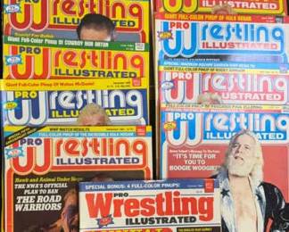 Pro Wrestling Illustrated From The 1980s And Extras