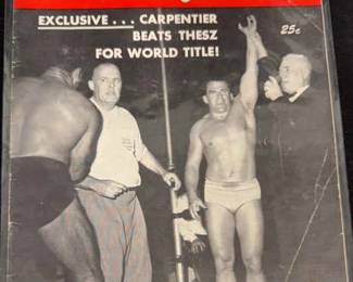 Wrestling Life August 1957 Carpentier Beats Thesz For World Title