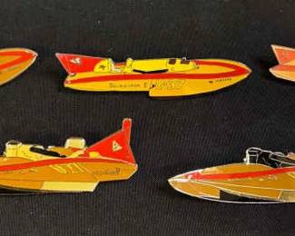 Vintage Hydroplane Pins With Errors SloMoShun V MoShun IV Hawaii Kai