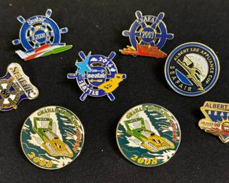 Seafair Hydroplane Enamel Pins