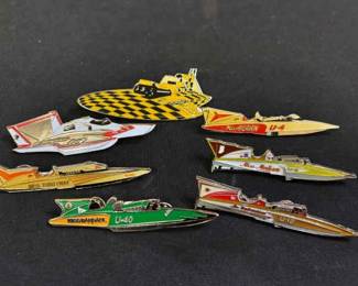 Vintage Hydroplane Boat Pins Miss Burien Thriftway Budweiser Bardahl