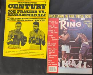 The Boxing Illustrated 1971 The Ring March 1976 Ali Vs Frazier