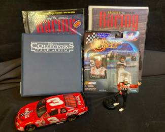 Dale Earnhardt Coke Model Car And Trading Card Album