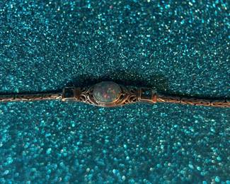STERLING BRACELET WITH OPAL