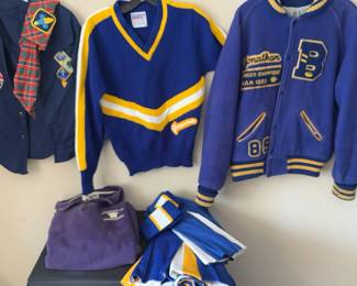 Boy Scout Uniform And Bellevue Jr High School Letterman Jacket And Cheer Cheerleader Uniform