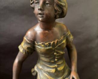 Bronze Sculpture Badinage by L F Moreau