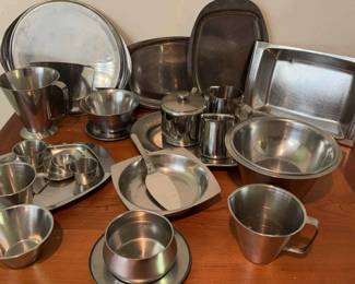 Swedish Silver Plate Serving Plates and Others