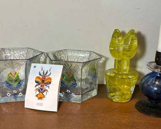 Kosta Boda Tulip And Sea Of Sweden Painted Vessels