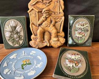 Vintage JIE Aimo Nietosvuori Sweden Ceramic Wall Plaques German Wall Plaque More