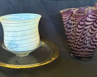 Royal Gallery Swirly Glass Vase And More