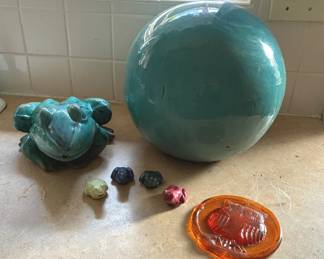 Ceramic Garden Art And Denby Frogs
