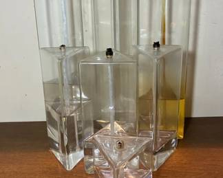 Prism Glassware Oil Lamps