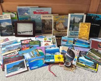Travel Postcards Maps Hiking Books