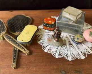Regent Of London Vanity Set And Trinket Boxes