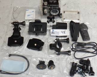 GO PRO 1080P CAMERA AND ACCESSORIES