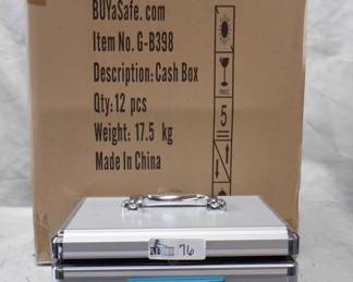 CASE "BUY A SAFE" CASH BOXES NOS 12 PIECES