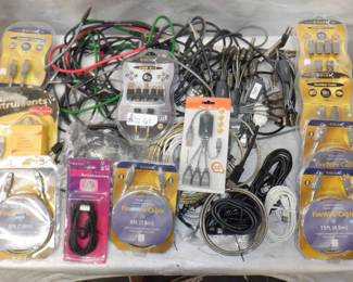 LOT PATCH CORDS/CABLE SOME NOS