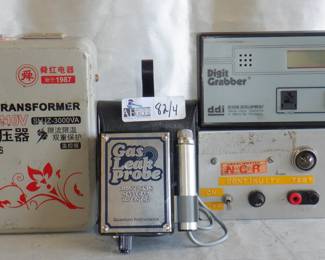 LOT OF 4 ITEMS INCLUDING QUANTUM LEAK PROBE DDI DIGIT GRABBER, POWER TRANSFORMER AND MORE