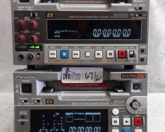 LOT OF 2 PANASONIC AJ-HD1200A, AJ-HD1400