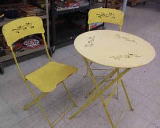 Vintage Metal Table and Chairs