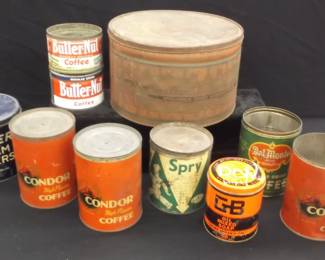 Vintage Metal Cans