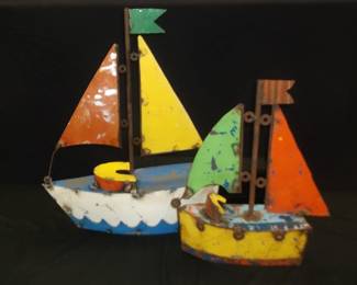 Yard Art Boats
