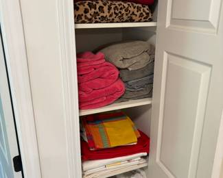 Linens, towels, blankets