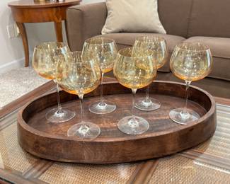 Wine glasses / tray