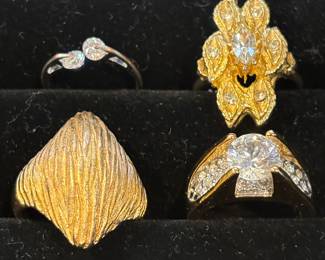Nice costume jewelry rings