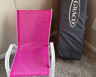 Graco play pen, kids chair