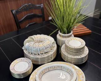 Wedgwood Gold Grecian Beautiful china set