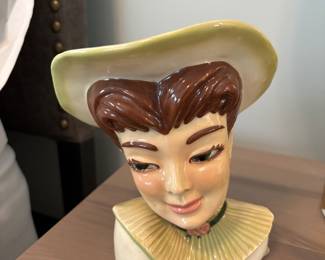 1950's vintage head vase planter
