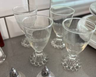 Candlewick goblets