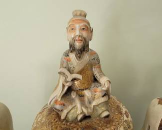 Large 19th century Satsuma Japanese incense Burner