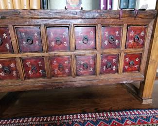 Chinese Wall unit, apothecary table