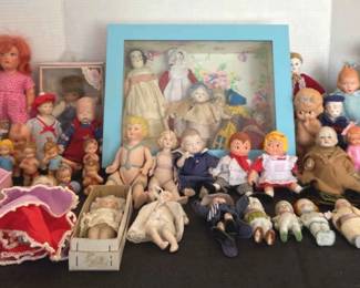Large Vintage Doll Collection