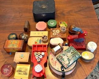 Vintage Sewing Material Storage