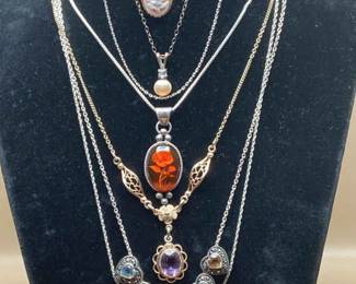 Sterling Silver  Gold Filled Chains  Gemstone Necklaces