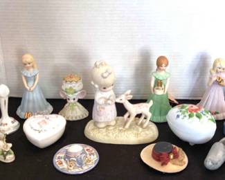 Vintage Bisque Porcelain Precious Moments Growing Up Birthday Girls