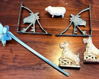 Cast Iron Decor Scottie Dogs