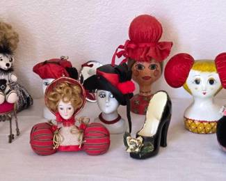 Unique BlackRed Pincushions