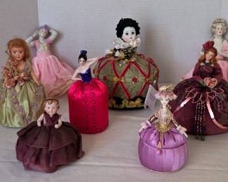 Elegant Antique Vintage Half Doll Pin Cushions
