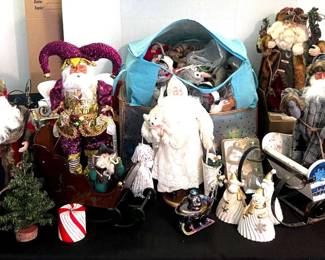 Christmas Santa Dolls, Ornaments 