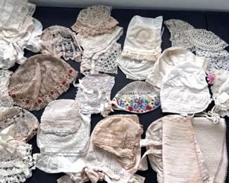 Beautiful TattedCrocheted Bonnets